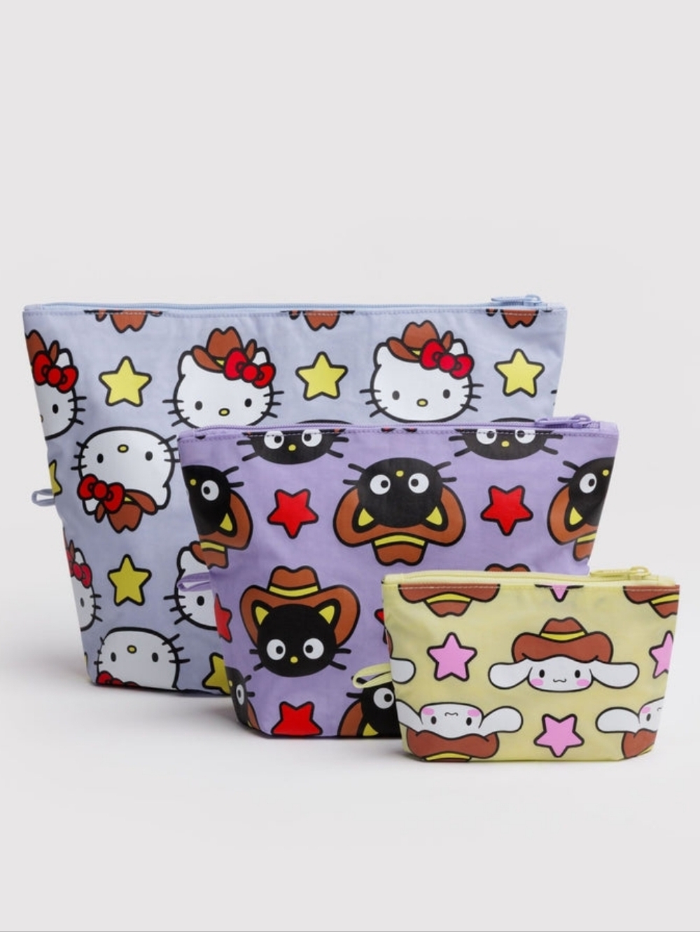 *NWT* BAGGU X HELLO KITTY & FRIENDS Western Go Pouch Set
